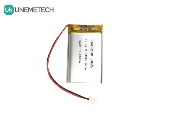552540 Prismático Prata Recarregável Lipo Baterias 3.7V 550mAh Para PET Tracker