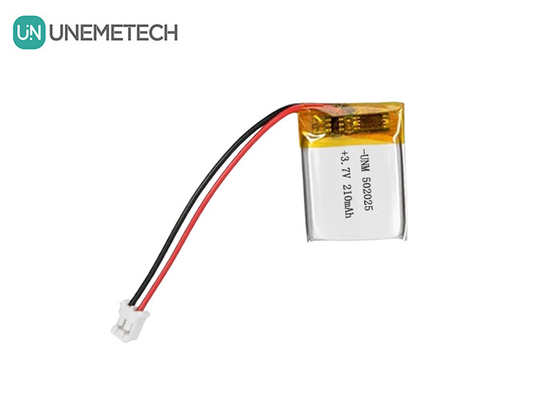 3.7V 210mAh Custom Bateria de Lítio Polímero 502025 com PCB e fios de chumbo para E-bike System