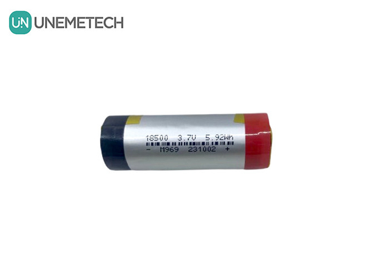 3A Bateria LiPo cilíndrica 3.7V 1600mAh 18500 Bateria de polímero de lítio para eletrônicos de consumo