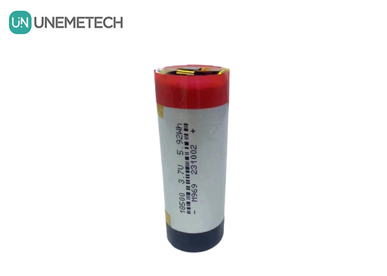 3A Bateria LiPo cilíndrica 3.7V 1600mAh 18500 Bateria de polímero de lítio para eletrônicos de consumo