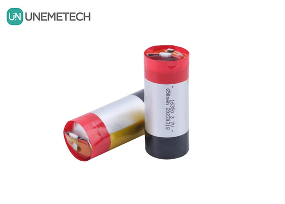 5A Bateria LiPo cilíndrica de alta descarga 3.7V 650mAh 16350 Para eletrodomésticos