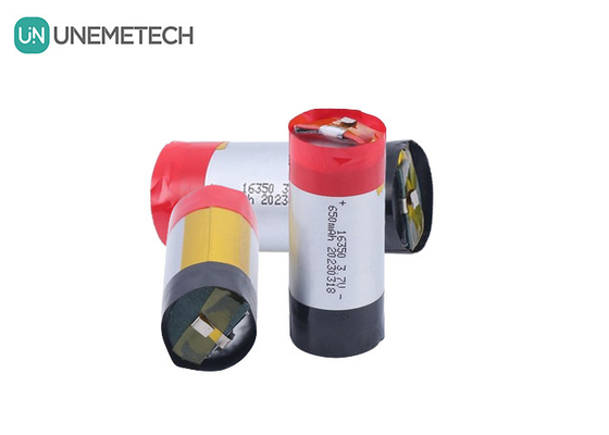 5A Bateria LiPo cilíndrica de alta descarga 3.7V 650mAh 16350 Para eletrodomésticos