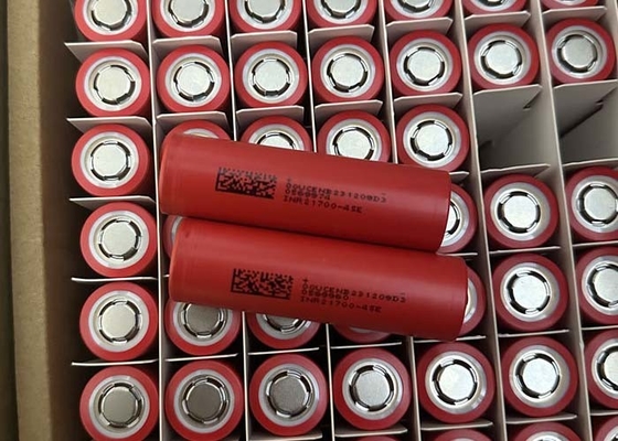 3C 4500mAh 21700 Bateria cilíndrica de íons de lítio INR21700-45E Para automóvel elétrico
