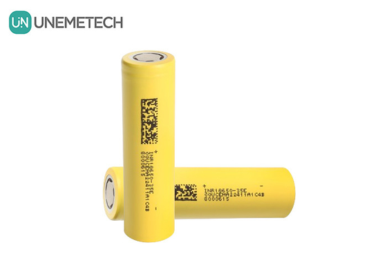 INR18650-35E 3500mAh 18650 Bateria 10A 3.7V Célula cilíndrica de íons de lítio para sistema de armazenamento de energia