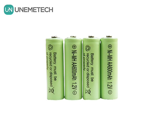 Long Life Cycle NiMH AA 1.2V 600mAh Bateria recarregável AA600 para brinquedos