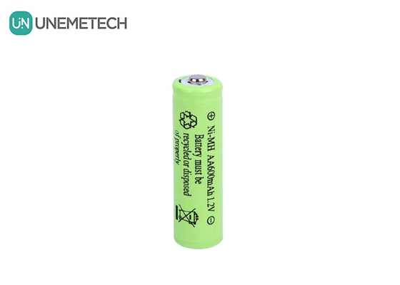 Long Life Cycle NiMH AA 1.2V 600mAh Bateria recarregável AA600 para brinquedos
