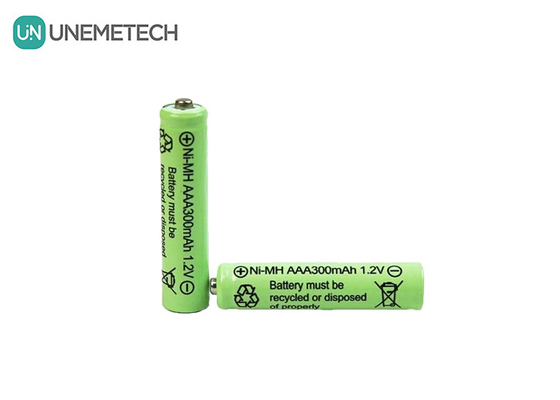 Bateria Ni-MH AAA 1.2V 300mAh Bateria recarregável para luzes solares e controle remoto