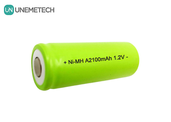 NiMH A2100mAh Bateria 1.2V A 2100mAh Bateria recarregável para lanterna CE aprovada
