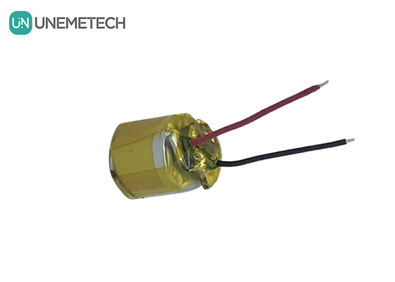 3.7V 65mAh Polímero Bateria cilíndrica de íons de lítio 10100 Para fones de ouvido Bluetooth sem fio