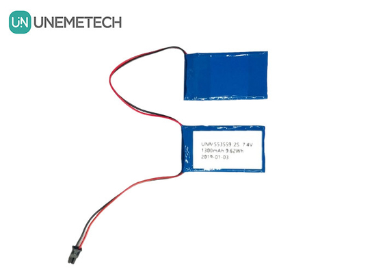 2C Alta taxa de descarga Bateria Lipo 553559 7.4V 1300mAh 2S Para membros artificiais