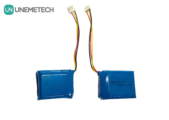 2S 7.4V Bateria Li-Polymer 782632 720mAh Bateria Lipo personalizada