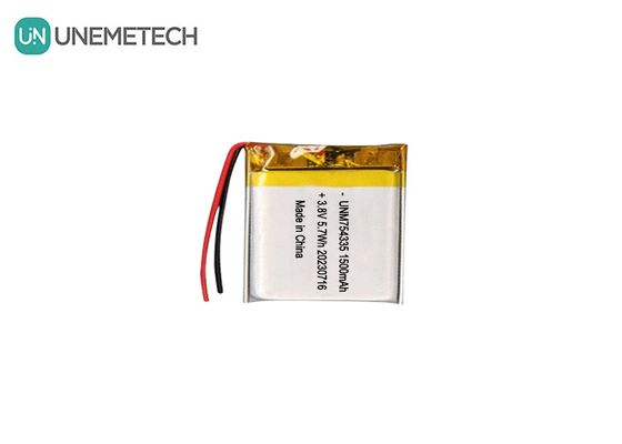 4.35V Baterias Lipo de Alta Tensão 754335 3.8V 1500mAh Bateria de Lítio Recarregável de Polímero