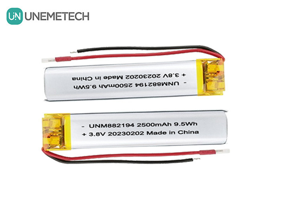 Custom 882194 Bateria LiPo de alta tensão 4.35V 2500mAh 1 ano de garantia