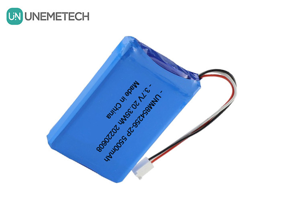 3.7V Li Poly Bateria recarregável 854256 2P 5500mAh Baterias de equipamento industrial