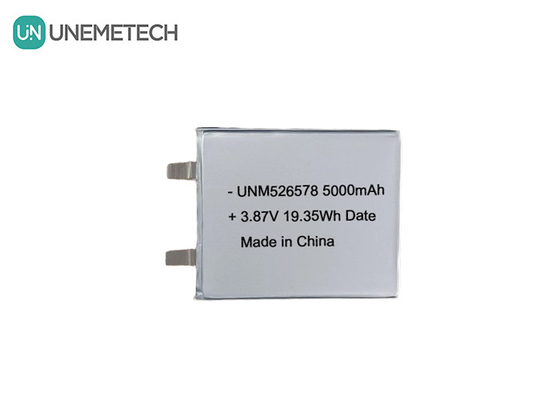 526578 3.87V Bateria LiPo de alta tensão 5000mAh 4.45V Voltagem de carga para banco de energia