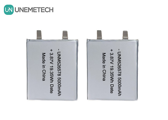 526578 3.87V Bateria LiPo de alta tensão 5000mAh 4.45V Voltagem de carga para banco de energia