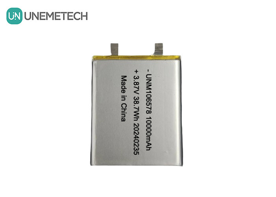 Bateria LiPo de alta capacidade 10000mAh 3.87V 106578 Para sistemas de armazenamento de energia