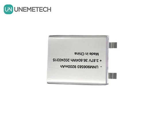 3.87V 9200mAh 906583 Bateria de íons de lítio de alta tensão para banco de energia