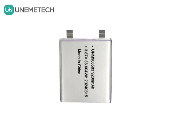 3.87V 9200mAh 906583 Bateria de íons de lítio de alta tensão para banco de energia