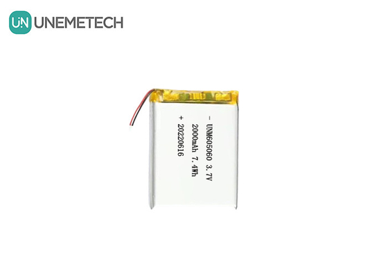 UNEMETECH 605060 2000mAh Polímero Bateria de Lítio 3.7V Instrumento de Beleza Bateria recarregável
