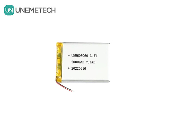 UNEMETECH 605060 2000mAh Polímero Bateria de Lítio 3.7V Instrumento de Beleza Bateria recarregável