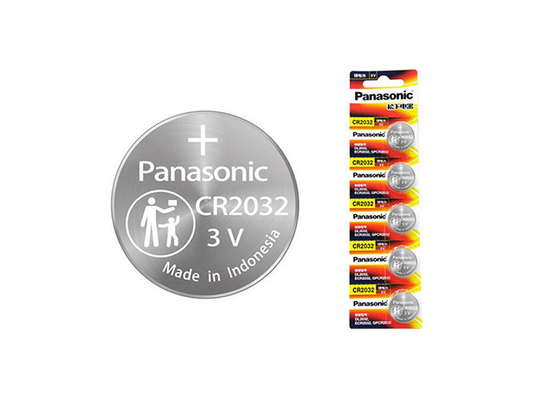Bateria de chave de carro Panasonic CR2032 3V 225mAh Bateria de botão para chaves de veículo