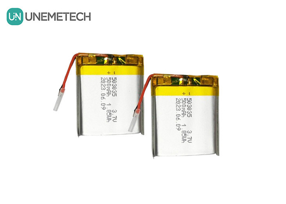Bateria de lítio polímero de 500 mAh 503035 3.7V Bateria recarregável LiPo para eletrônicos portáteis