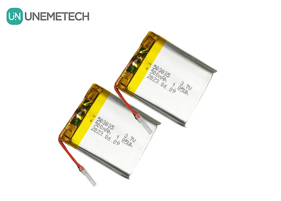 Bateria de lítio polímero de 500 mAh 503035 3.7V Bateria recarregável LiPo para eletrônicos portáteis