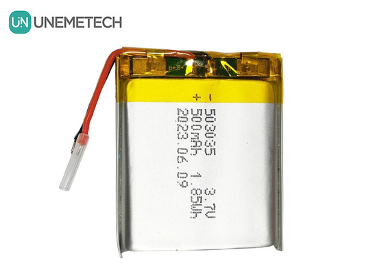 Bateria de lítio polímero de 500 mAh 503035 3.7V Bateria recarregável LiPo para eletrônicos portáteis