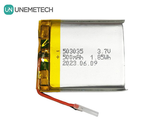 Bateria de lítio polímero de 500 mAh 503035 3.7V Bateria recarregável LiPo para eletrônicos portáteis