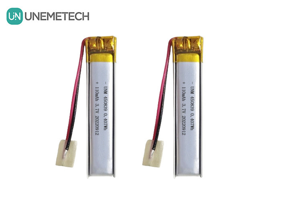 Design de precisão 3.7V 110mAh LiPo Bateria recarregável Bateria de polímero de lítio 450839