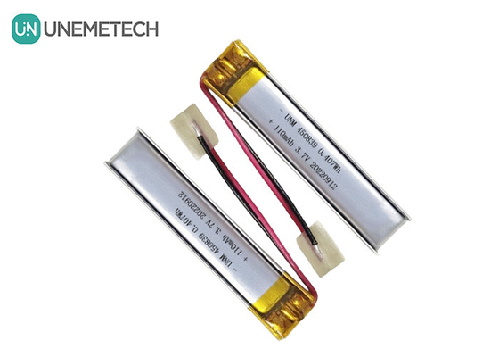 Design de precisão 3.7V 110mAh LiPo Bateria recarregável Bateria de polímero de lítio 450839