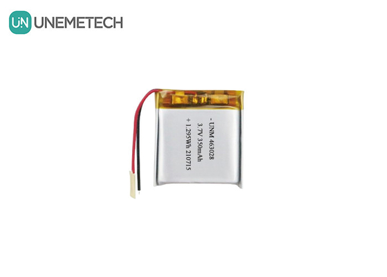 Pacotes de Li-Poly 463028 3.7V 350mAh Bateria recarregável de Li Polymer para Gamepad
