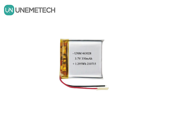 Pacotes de Li-Poly 463028 3.7V 350mAh Bateria recarregável de Li Polymer para Gamepad