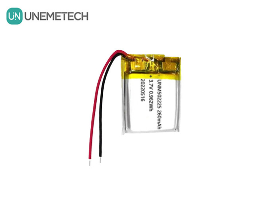 3Bateria recarregável de iões de lítio polímero de 7V 502225 260mAh para sensores sem fios