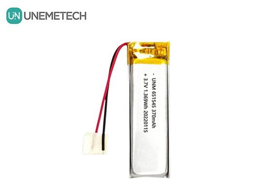 3.7V 370mAh 651545 Bateria recarregável de lítio-íon de lítio para produtos digitais