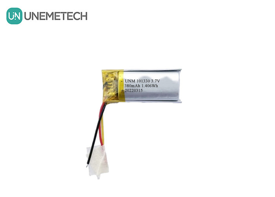 3.7V 380mAh Bateria recarregável Li-Polymer 101330 para Smartwatches