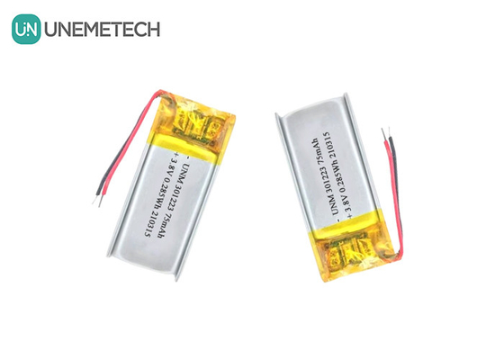 3.8V 75mAh Bateria de iões de lítio 321223 Bateria Lipo pequena para caneta electrónica