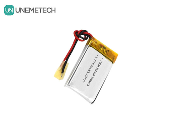 322030 Bateria recarregável Li-Polymer 3.7V 130mAh Bateria Lipo para Fitness Tracker