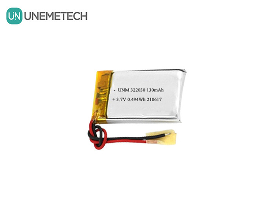 322030 Bateria recarregável Li-Polymer 3.7V 130mAh Bateria Lipo para Fitness Tracker