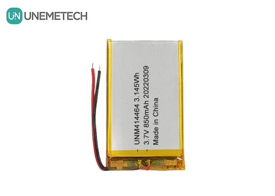 3.7V 850mAh Bateria recarregável LiPo 414464 Bateria de bolso para lâmpada de mesa