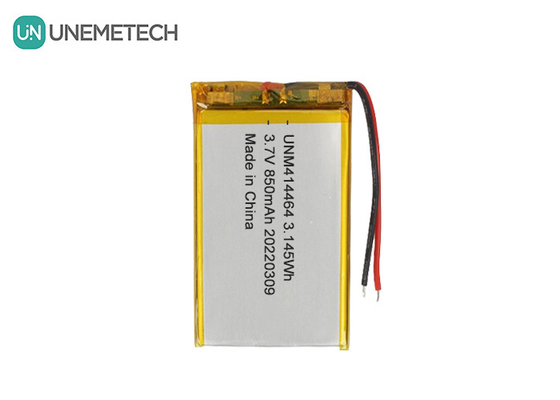 3.7V 850mAh Bateria recarregável LiPo 414464 Bateria de bolso para lâmpada de mesa