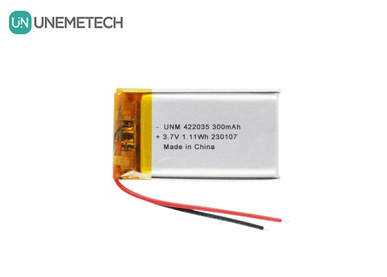 3.7 V 300mAh Bateria de íons de lítio 422035 Bateria LiPo para controle remoto