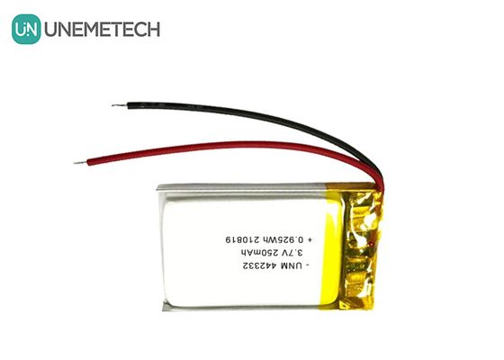 3.7V 250mAh Bateria recarregável Lipo 442332 Para balanças eletrônicas portáteis