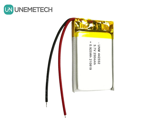 3.7V 250mAh Bateria recarregável Lipo 442332 Para balanças eletrônicas portáteis