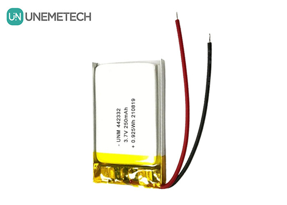 3.7V 250mAh Bateria recarregável Lipo 442332 Para balanças eletrônicas portáteis