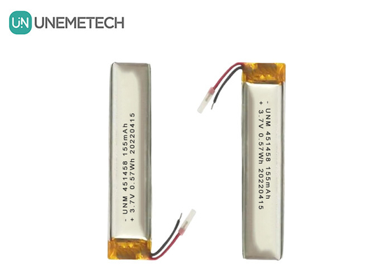 Lipo 3.7V 155mAh Bateria recarregável de polímero 451458 Para fones de ouvido sem fio