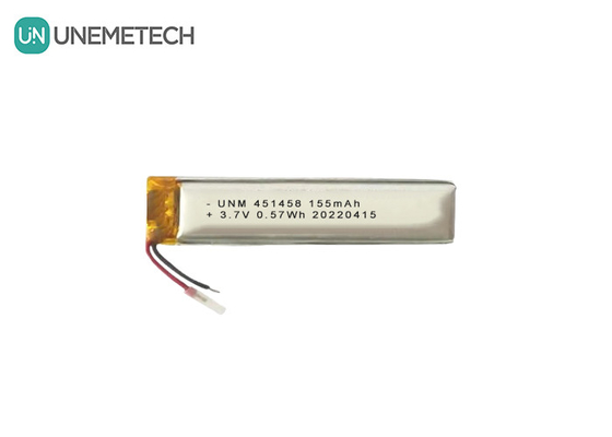 Lipo 3.7V 155mAh Bateria recarregável de polímero 451458 Para fones de ouvido sem fio