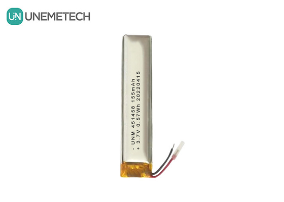 Lipo 3.7V 155mAh Bateria recarregável de polímero 451458 Para fones de ouvido sem fio