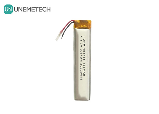 Lipo 3.7V 155mAh Bateria recarregável de polímero 451458 Para fones de ouvido sem fio